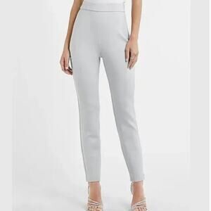 NWT Express High Waisted Light Grey Skinny Trouser Size XL